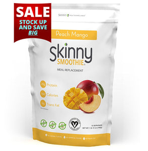 Seasonal Sale - Skinny Smoothie® Peach Mango Meal Replacement – 15 Serving Size - Limited Quantity