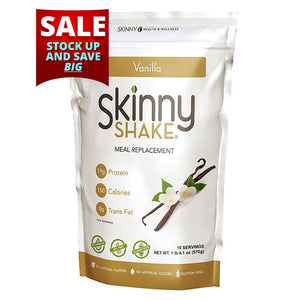 Seasonal Sale - Skinny Shake® Vanilla Meal Replacement – 15 Serving Size - Limited Quantity